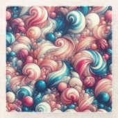 Cotton Candy Bubblegum ガラスコースター (正面)