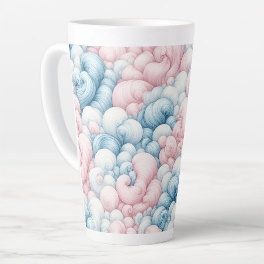 Cotton Candy Clouds カフェラテマグ (左アングル)