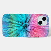 Cotton Candy Energy Burst Fractal Art Case-Mate iPhoneケース (裏面 (横))