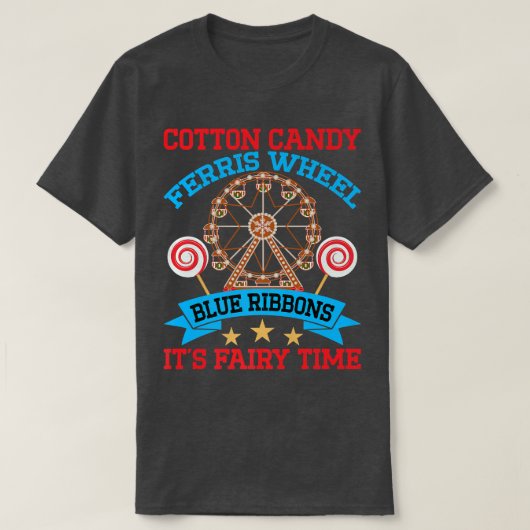 Cotton Candy, Ferris Wheel, Blue Ribbons, It's Fai Tシャツ (デザイン正面)