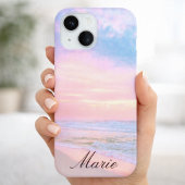 Cotton Candy Florida Beach Sunrise Name Phone Case Case-Mate iPhoneケース
