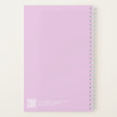 Cotton Candy Gingham Transparent Frame Notebook ノートブック (裏面)