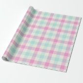 Cotton Candy Gingham - Wrapping Paper ラッピングペーパー (アンロールド)