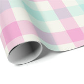 Cotton Candy Gingham - Wrapping Paper ラッピングペーパー (ロールコーナー)