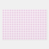 Cotton Candy Gingham Wrapping Paper Sheets ラッピングペーパーシート (正面)