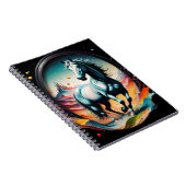 "Cotton Candy Horse" Art Spiral Notebook ノートブック (右側)