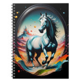 "Cotton Candy Horse" Art Spiral Notebook ノートブック (正面)