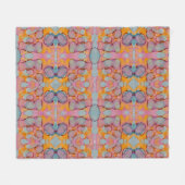 Cotton Candy Mirage フリースブランケット (正面(横))