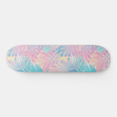 Cotton Candy Monstera Palm Jungle 1 スケートボード (横)