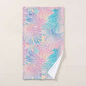 Cotton Candy Monstera Palm Jungle 1 バスタオルセット (ハンドタオル)