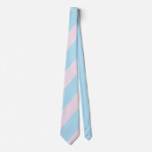 Cotton Candy Pink and Blue Striped Men's Tie ネクタイ (正面)
