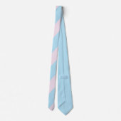 Cotton Candy Pink and Blue Striped Men's Tie ネクタイ (裏面)