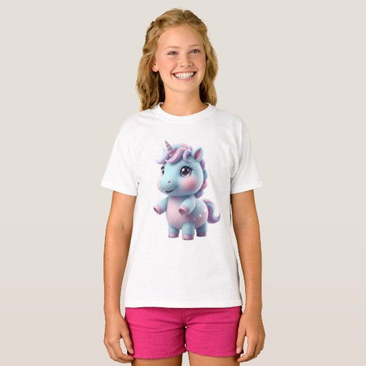 Cotton Candy Unicorn Tシャツ (正面フル)
