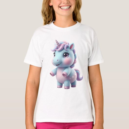 Cotton Candy Unicorn Tシャツ (正面)