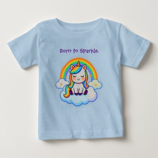 Cotton Comfort Unicorn  ベビーTシャツ (正面)
