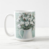 Cotton Flowers Farmhouse Rustic Coffee Mug コーヒーマグカップ (左)