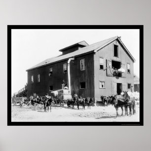 Cotton Gin in Dahomey, MS 1898 ポスター
