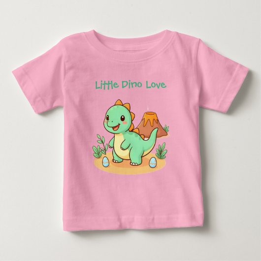 Cotton Tee - Dinosaur Fun ベビーTシャツ (正面)
