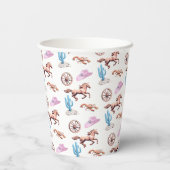 Cottoncandy Western Theme Cowgirl Party Art 紙コップ (裏面)