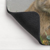 Cottontailウサギのマウスパッド マウスパッド (コーナー)