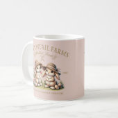 Cottontail Farms Vintage Easter Bunnies コーヒーマグカップ (正面左)