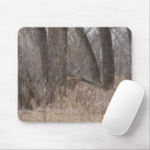 Cottowoodの木のD1白tailededシカ マウスパッド (マウス)