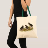 Coturnixのウズラのひよこ トートバッグ (正面(商品))