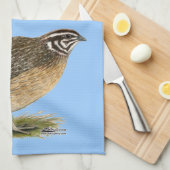 Coturnixのファラオのウズラ キッチンタオル (四つ折り)