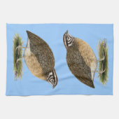 Coturnixのファラオのウズラ キッチンタオル (横)