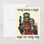  "Couch Cryptid Selfie Postcard" Cheesy Chicken ポストカード (正面/裏面)