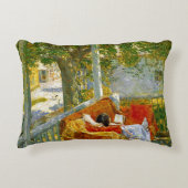 Couch on the Porch, Cos Cob by Frederick Hasssam アクセントクッション (正面)
