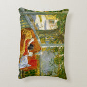 Couch on the Porch, Cos Cob by Frederick Hasssam アクセントクッション (裏面(縦))