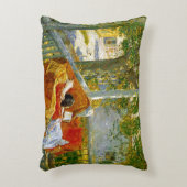 Couch on the Porch, Cos Cob by Frederick Hasssam アクセントクッション (正面(垂直))