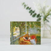 Couch on the Porch, Cos Cob by Frederick Hasssam ポストカード (スタンド正面)