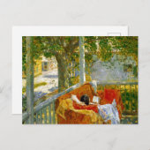 Couch on the Porch, Cos Cob by Frederick Hasssam ポストカード (正面/裏面)