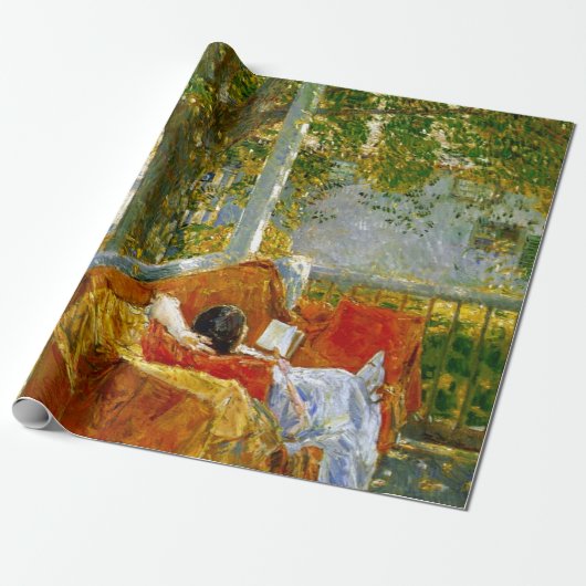 Couch on the Porch, Cos Cob by Frederick Hasssam ラッピングペーパー (アンロールド)