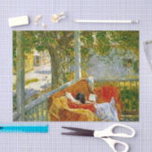 Couch on the Porch, Cos Cob by Frederick Hasssam 薄葉紙 (クラフト)