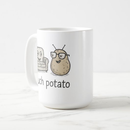 Couch Potato コーヒーマグカップ (正面左)