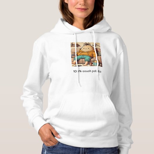 Couch potato hoodie パーカ (正面)