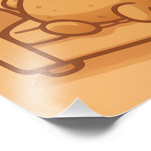 Couch Potato Mode Funny Lazy Design フォトプリント (角)