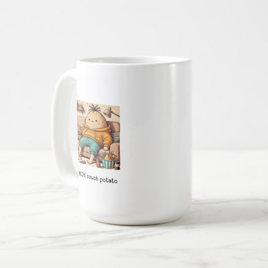 Couch potato mug コーヒーマグカップ (正面左)