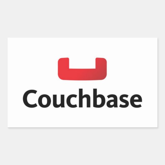 Couchbaseノートパソコンステッカー 長方形シール (正面)