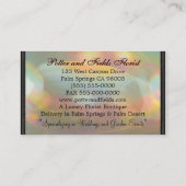 couche? du solのエレガントな花の専門の標準 名刺 (裏面)