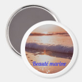 Coucher de soleil beauté marine マグネット (正面/裏面)