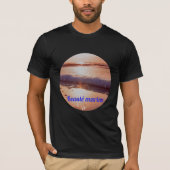 Coucher de soleil beauté marine tシャツ (正面)