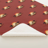 coucher de soleil savane lion シェルパブランケット (3/4)