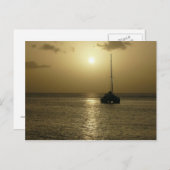 Coucher de Soleil (Sunset) – マルティニーク， FWI ポストカード (正面/裏面)