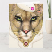 COUGAR -誕生日- SEE BACK Folded Greeting Card カード (正面)