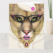 COUGAR -誕生日- SEE BACK Folded Greeting Card カード (正面)