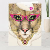 COUGAR -誕生日- SEE BACK Folded Greeting Card カード (正面)